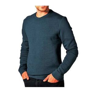 Official BMW AG Quilted Pullover Crewneck Sweatshirt - Blue - S